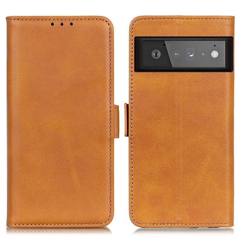 Cover voor Google Pixel 6 Portemonnee Mat Kunstleer
