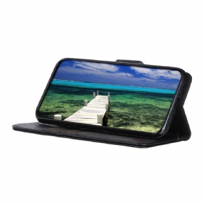 Folio-hoesje voor Google Pixel 6 Anti-fall Khazneh Lederen Effect Kaarthouder