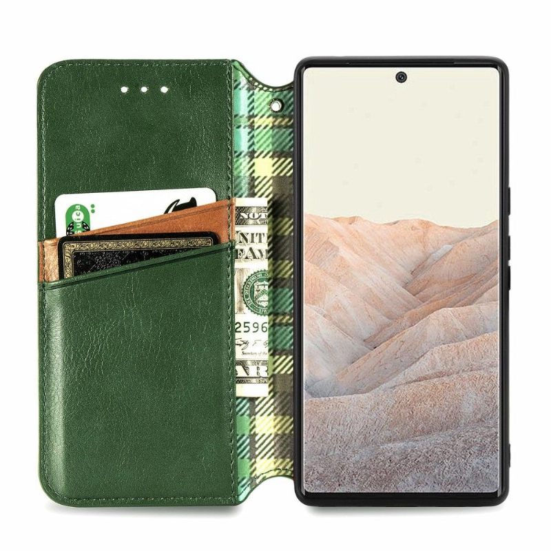 Folio-hoesje voor Google Pixel 6 Kub Design-kaarthouder