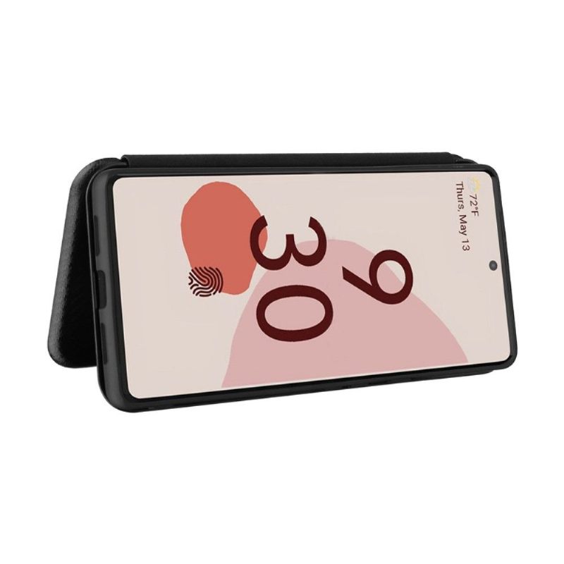 Folio-hoesje voor Google Pixel 6 Kunstleer Van Koolstofvezel