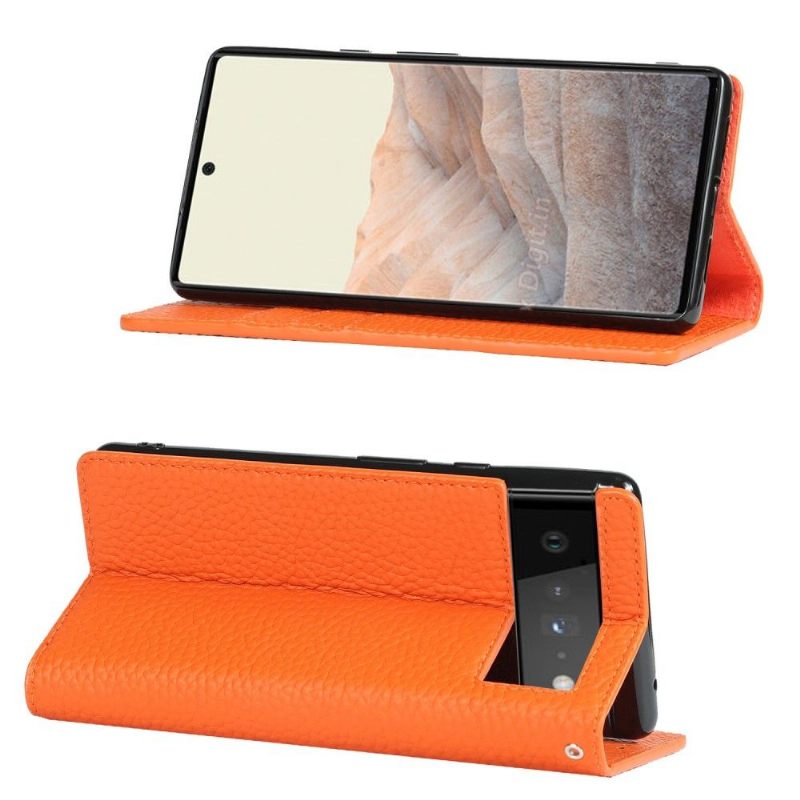 Folio-hoesje voor Google Pixel 6 Met Ketting Leer