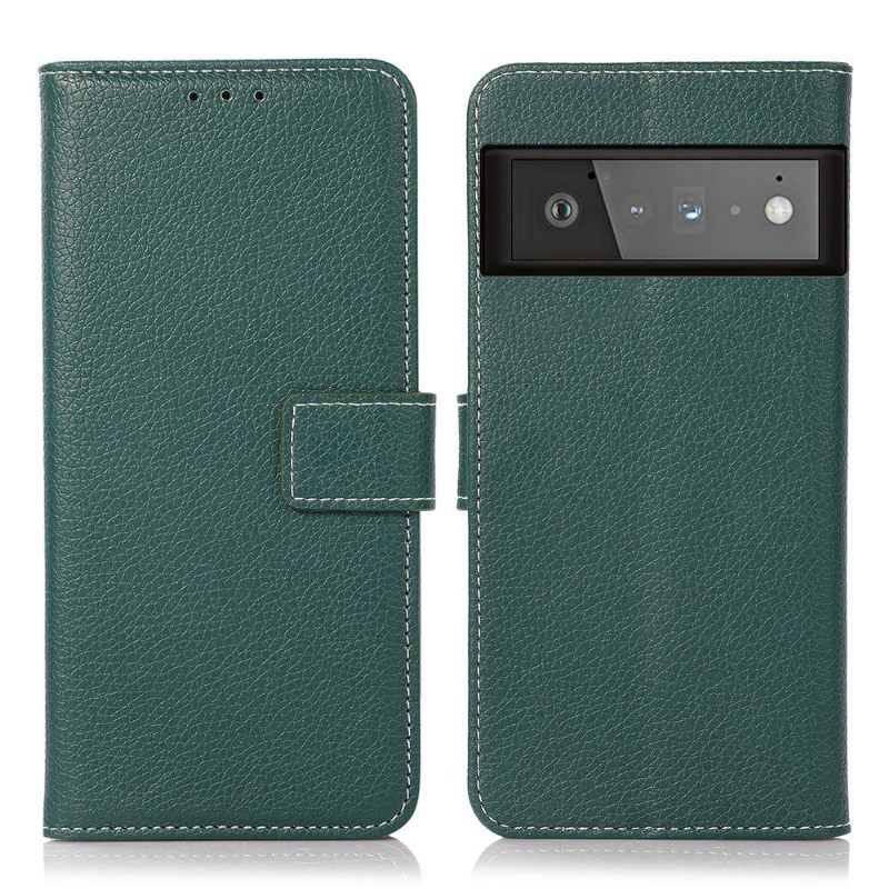 Folio-hoesje voor Google Pixel 6 Nerfachtig Kunstleer