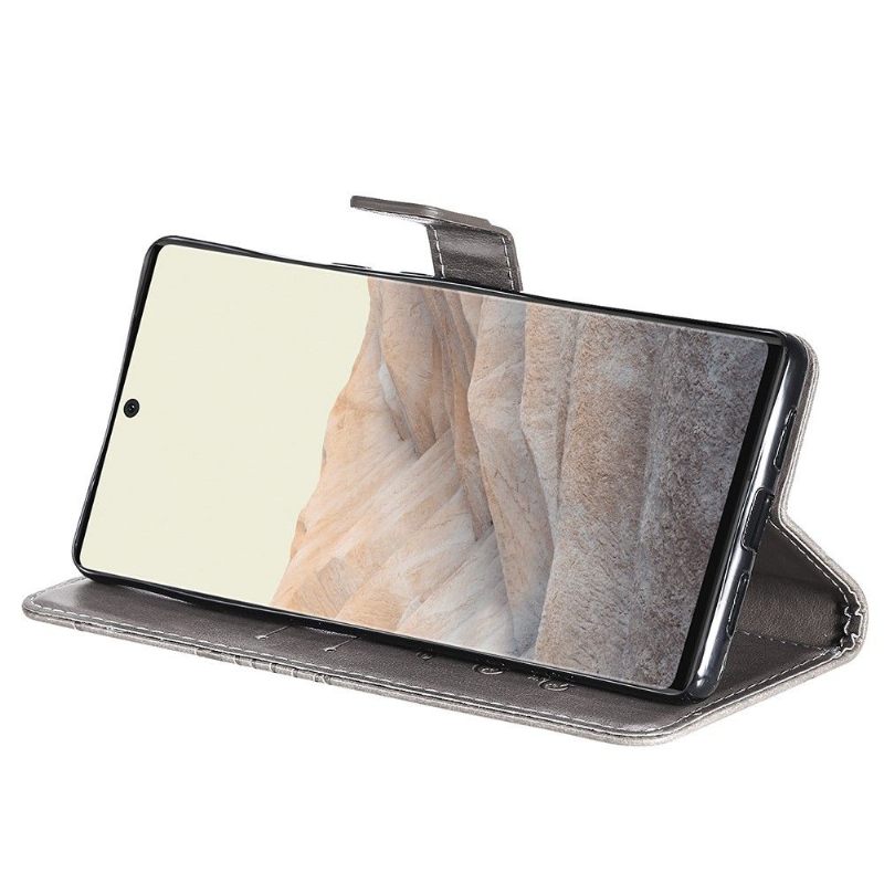 Folio-hoesje voor Google Pixel 6 Ondersteuningsfunctie Vlinders