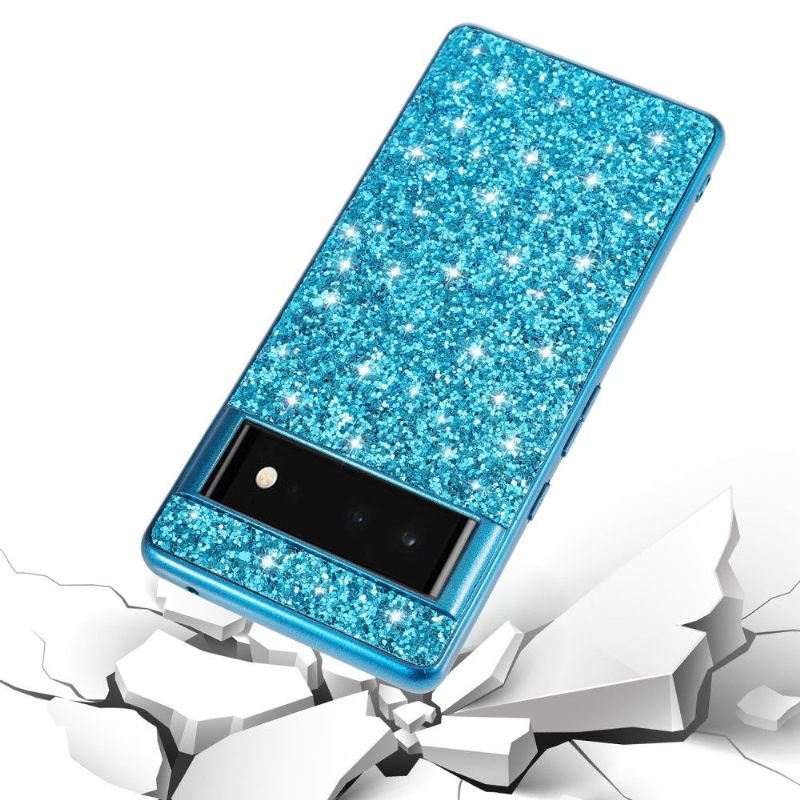 Hoesje voor Google Pixel 6 Anti-fall Glamoureuze Pailletten