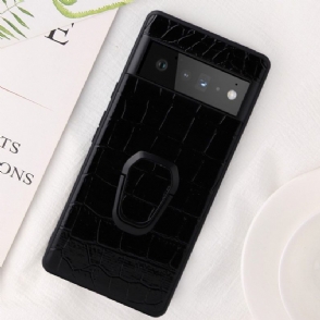 Hoesje voor Google Pixel 6 Ondersteuningsfunctie Croc Effect