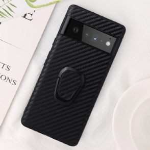 Hoesje voor Google Pixel 6 Ondersteuningsfunctie Voor Koolstofvezel