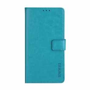 Leren Hoesje voor Oppo A15 Imitatieleer Idewei