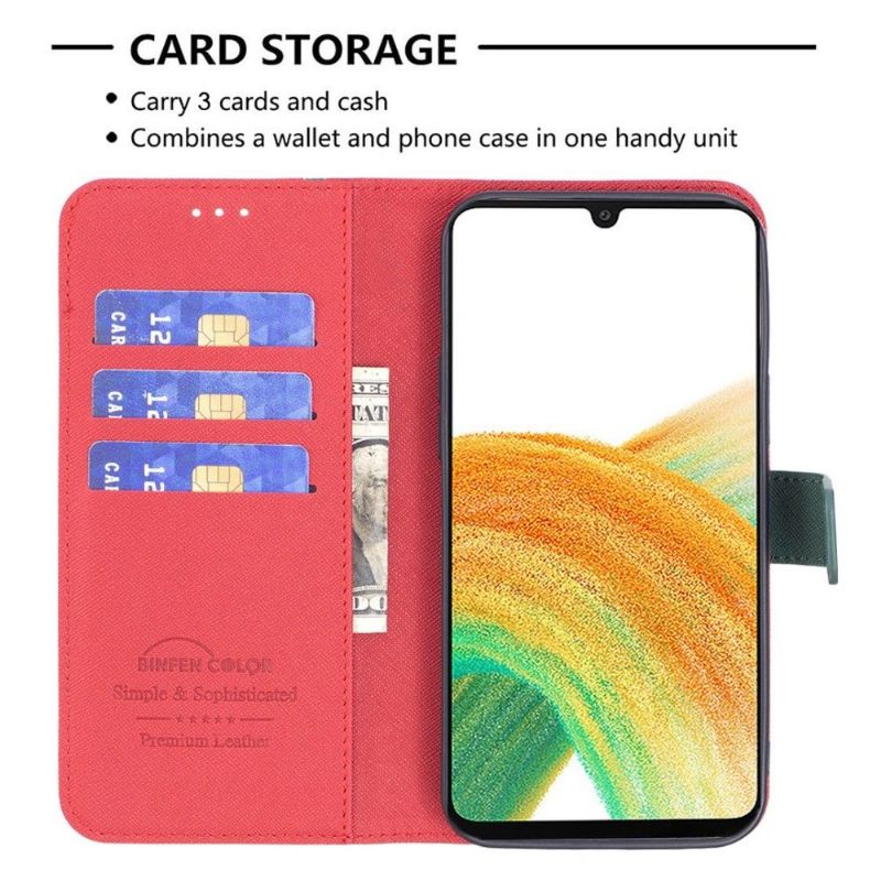 Folio-hoesje voor Samsung Galaxy M23 5G Binfen-serie 9