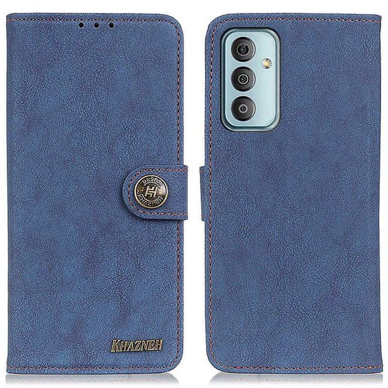 Folio-hoesje voor Samsung Galaxy M23 5G Khazneh Retro Leder Effect
