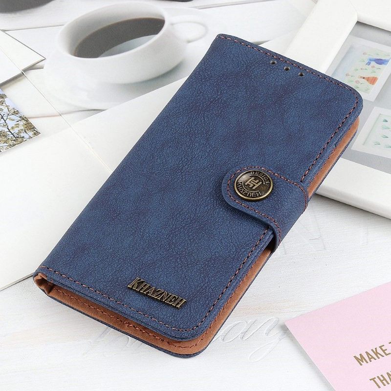 Folio-hoesje voor Samsung Galaxy M23 5G Khazneh Retro Leder Effect