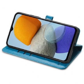 Folio-hoesje voor Samsung Galaxy M23 5G Ledereffect Met Dierenreliëf