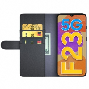 Folio-hoesje voor Samsung Galaxy M23 5G Premium Leer