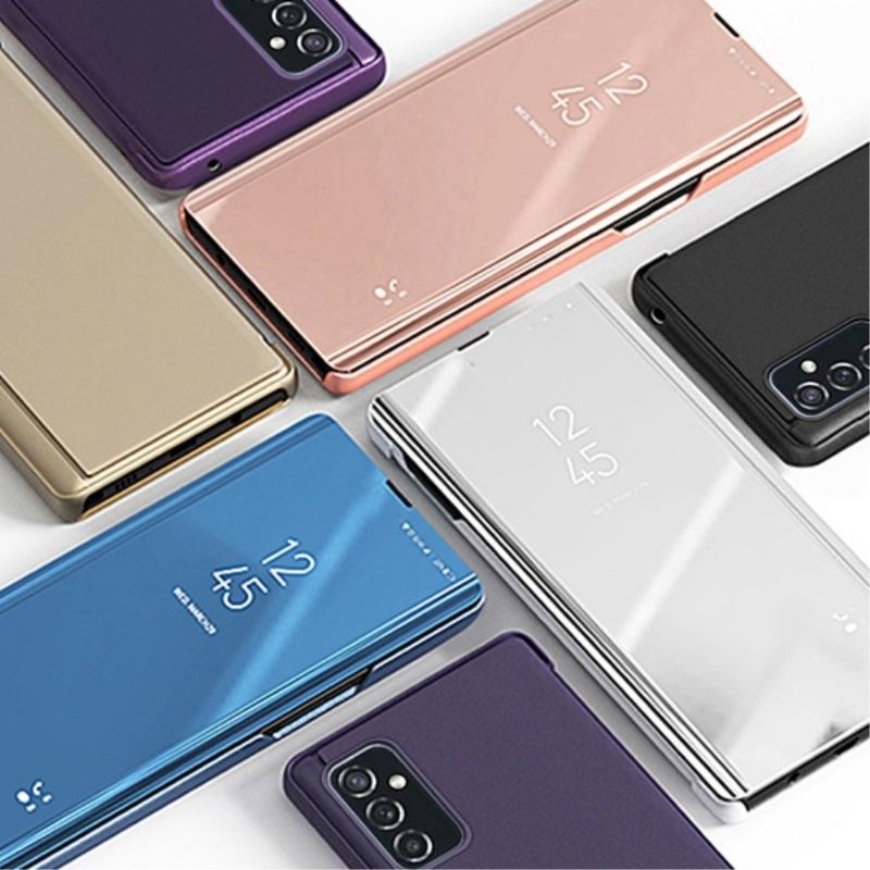 Hoesje voor Samsung Galaxy M23 5G Anti-fall Folio-hoesje Spiegeleffect