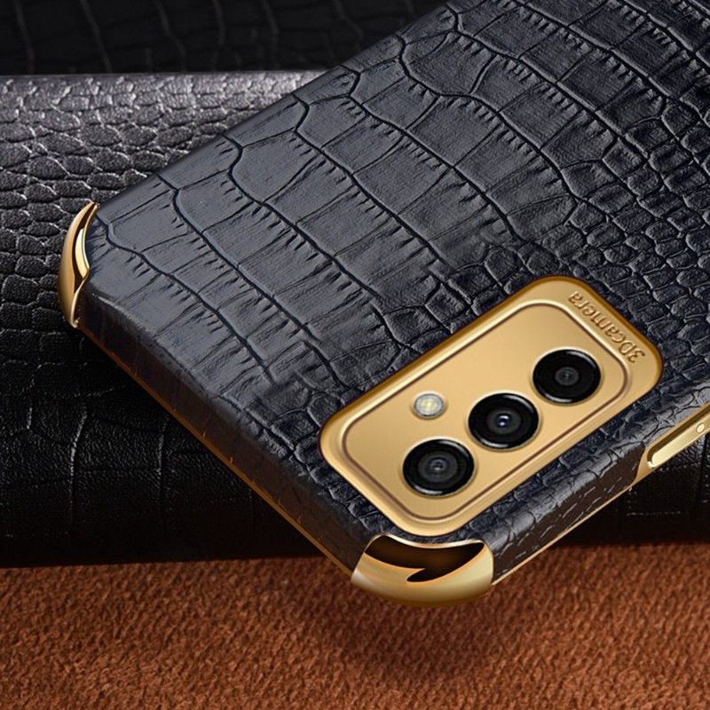 Hoesje voor Samsung Galaxy M23 5G Anti-fall Krokodil-effect Met Ring