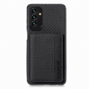 Hoesje voor Samsung Galaxy M23 5G Ondersteuningsfunctie Voor Kaarthouder Van Koolstofvezel