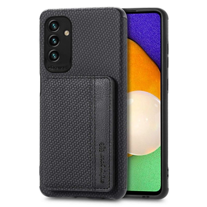 Hoesje voor Samsung Galaxy M23 5G Ondersteuningsfunctie Voor Kaarthouder Van Koolstofvezel