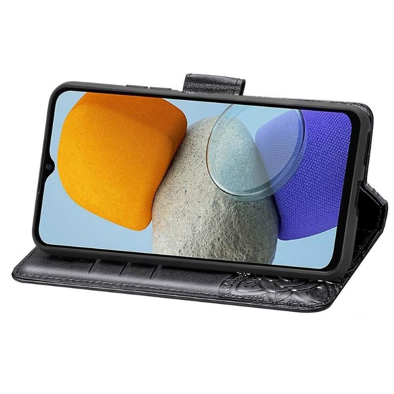 Leren Hoesje voor Samsung Galaxy M23 5G Reliëfvlinder