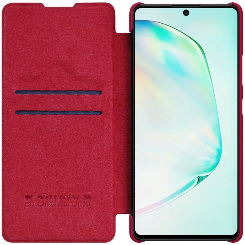 Folio-hoesje voor Samsung Galaxy S10 Lite Anti-fall Qin Serie Kunstleer