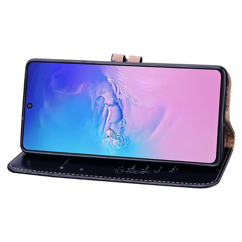 Folio-hoesje voor Samsung Galaxy S10 Lite Luxe Vintage Leereffect