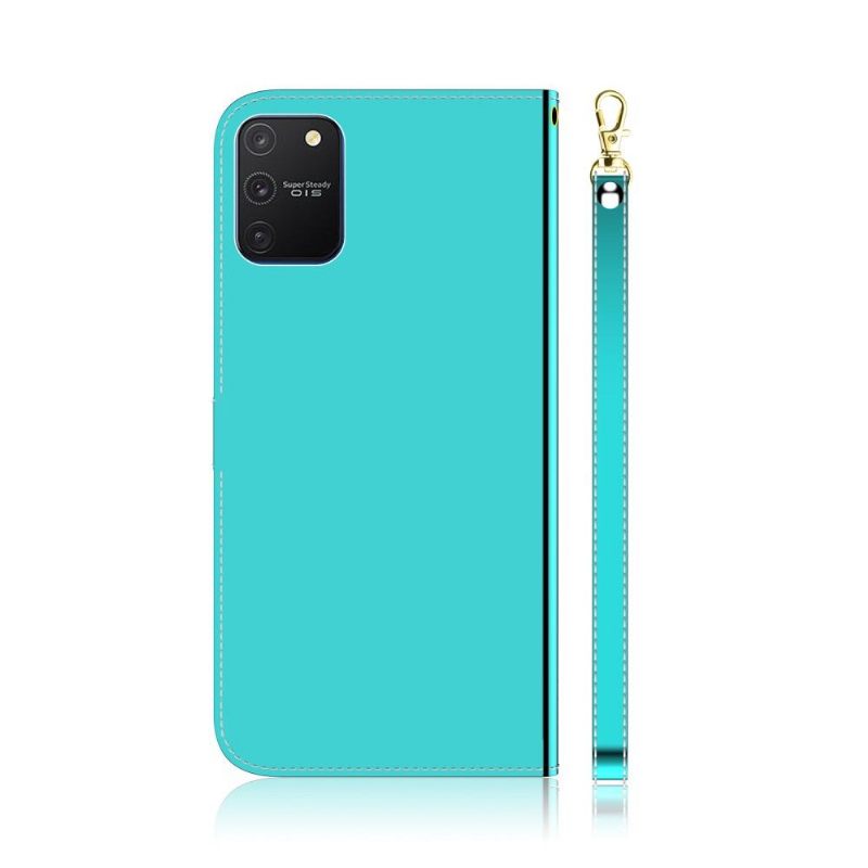 Folio-hoesje voor Samsung Galaxy S10 Lite Spiegeleffect Van Kunstleer