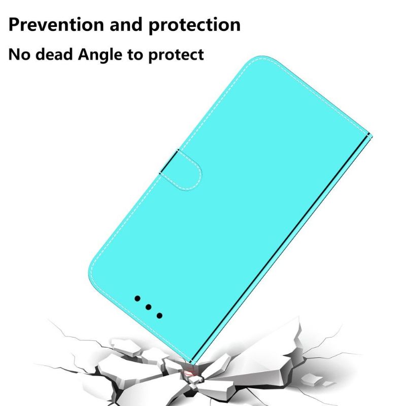 Folio-hoesje voor Samsung Galaxy S10 Lite Spiegeleffect Van Kunstleer