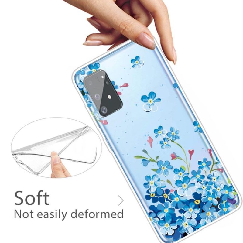 Hoesje voor Samsung Galaxy S10 Lite Blauwe Bloemen