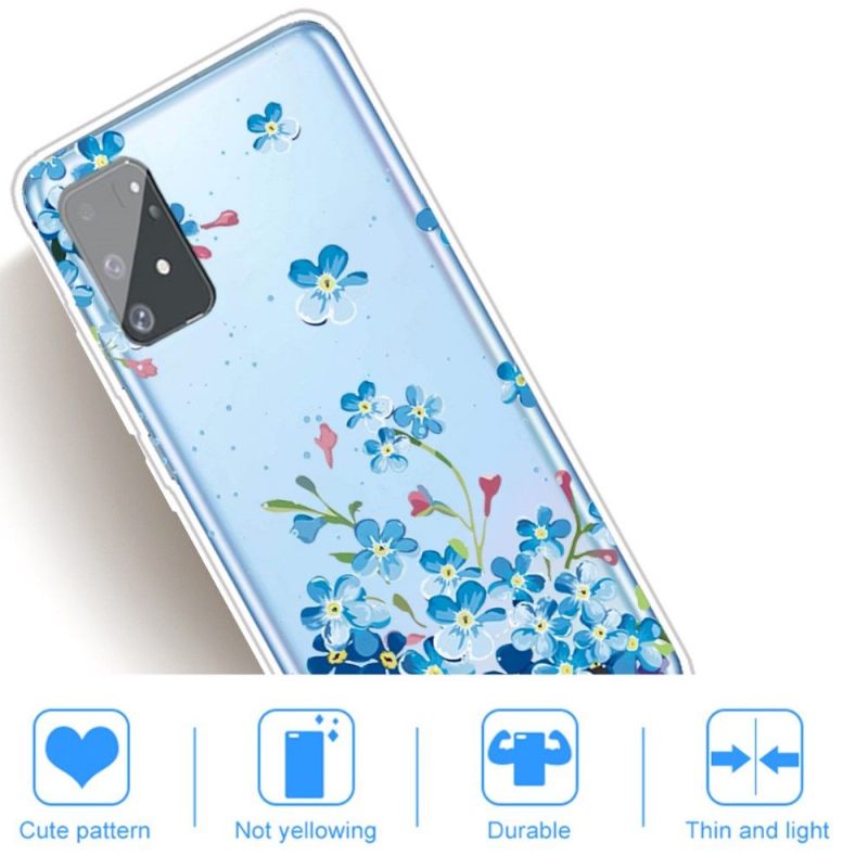 Hoesje voor Samsung Galaxy S10 Lite Blauwe Bloemen