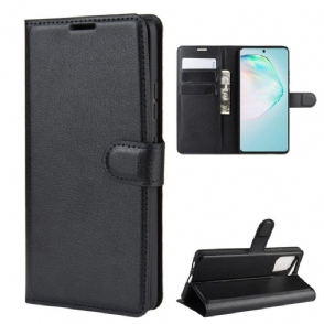 Leren Hoesje voor Samsung Galaxy S10 Lite Bescherming Portemonnee Leren Leereffect