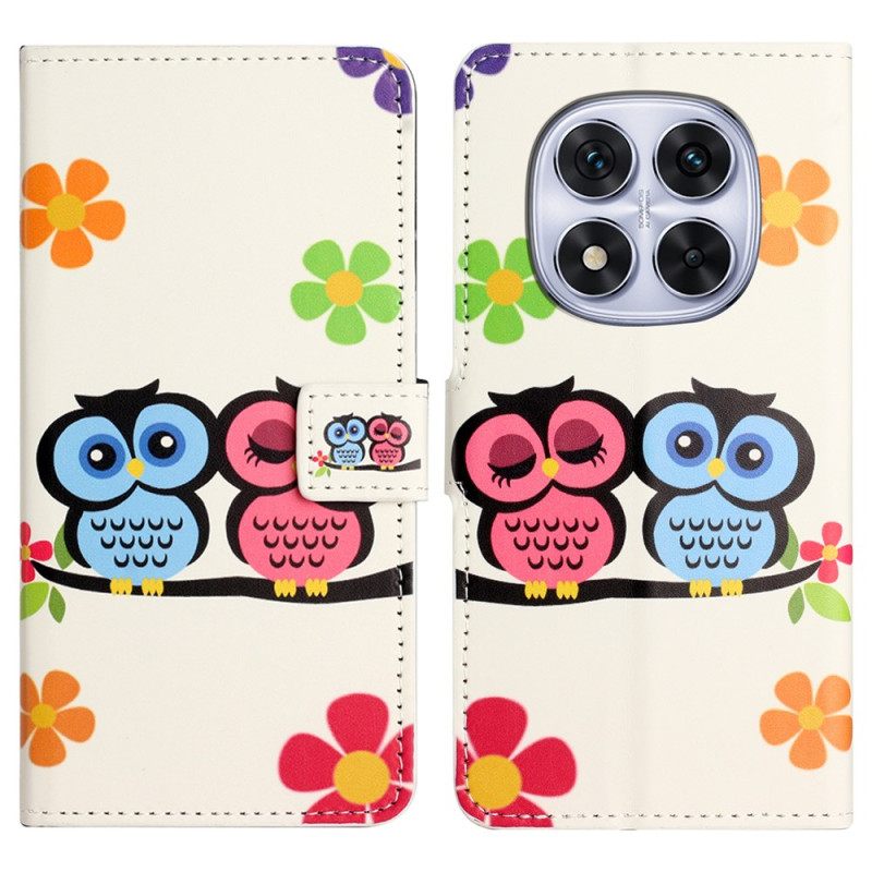 Bescherming Hoesje Xiaomi Redmi Note 14 Pro Plus 5g Paar Uilen