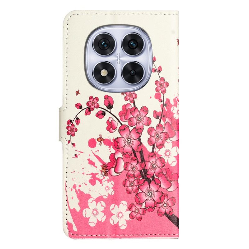 Bescherming Hoesje Xiaomi Redmi Note 14 Pro Plus 5g Tropische Bloemen