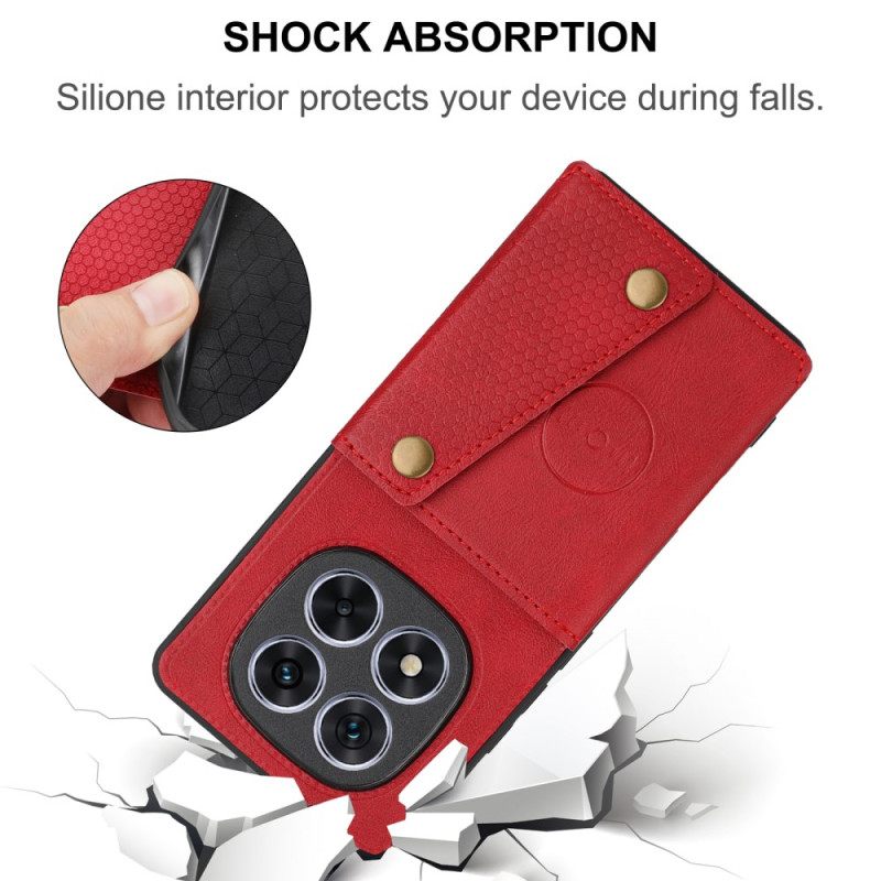 Case Hoesje Xiaomi Redmi Note 14 Pro Plus 5g Telefoonhoesje Kaarthouder En Standaard In Lederlook