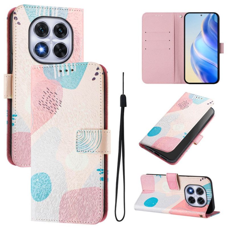 Flip Case Leren Xiaomi Redmi Note 14 Pro Plus 5g Graffiti-patroon