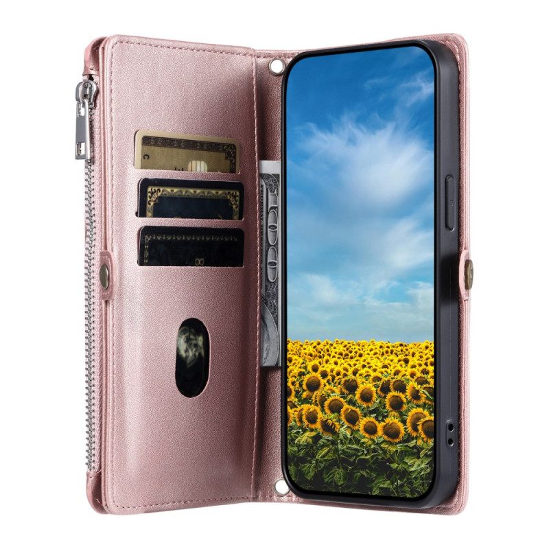Flip Case Leren Xiaomi Redmi Note 14 Pro Plus 5g Portemonnee Met Bandje