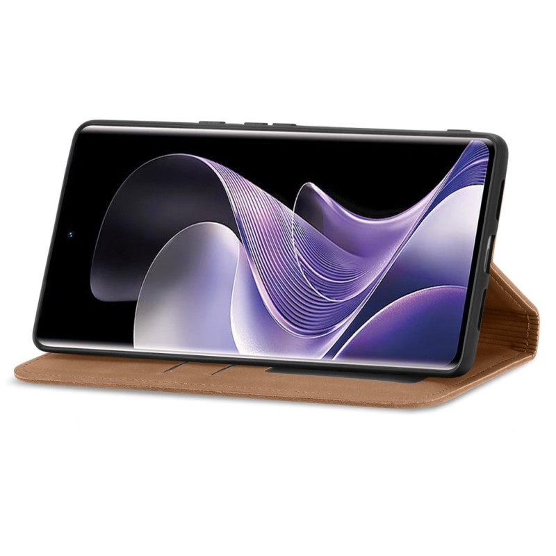 Folio-hoesje Voor Xiaomi Redmi Note 14 Pro Plus 5g Leerlook