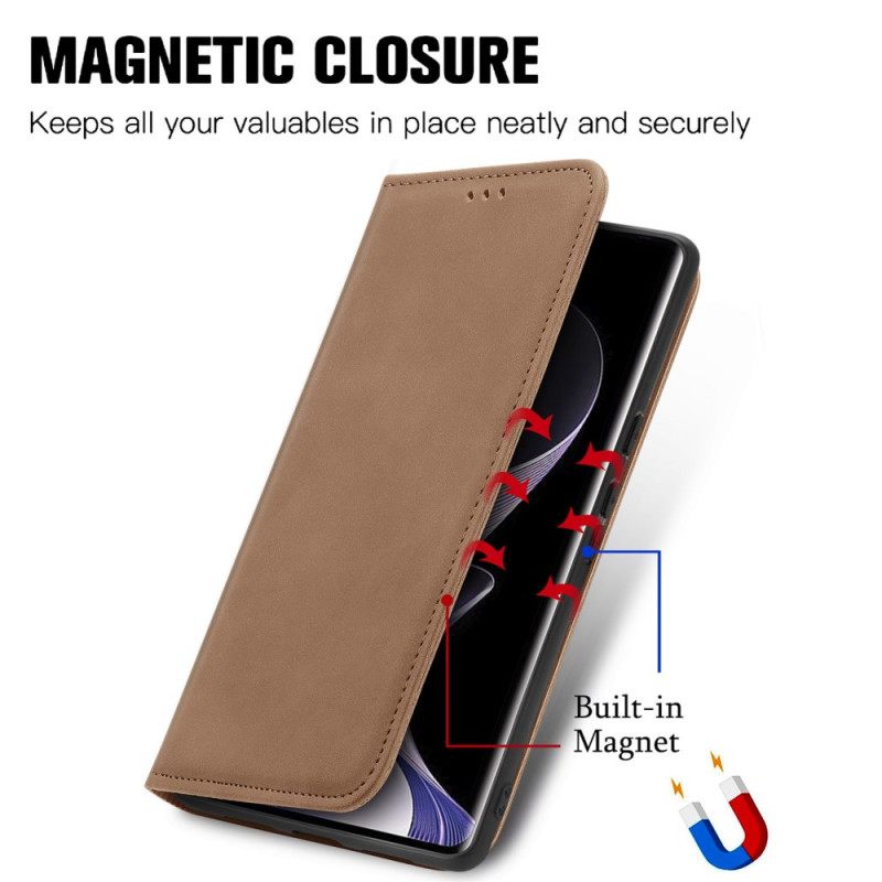 Folio-hoesje Voor Xiaomi Redmi Note 14 Pro Plus 5g Leerlook