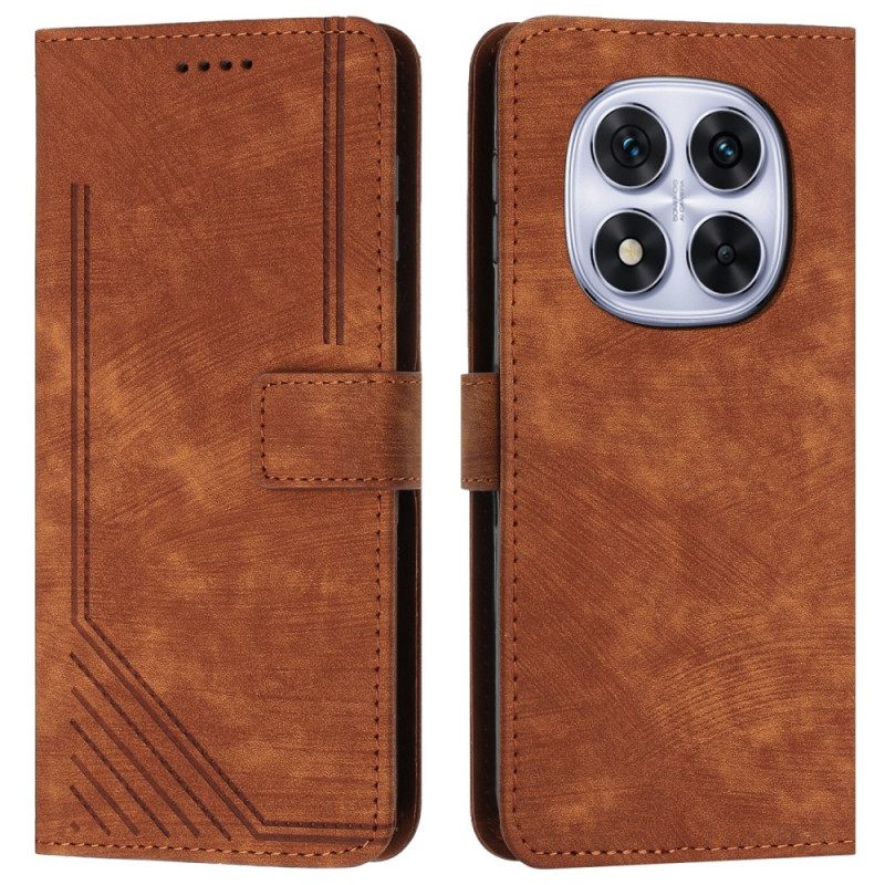 Folio-hoesje Xiaomi Redmi Note 14 Pro Plus 5g Designlijnen