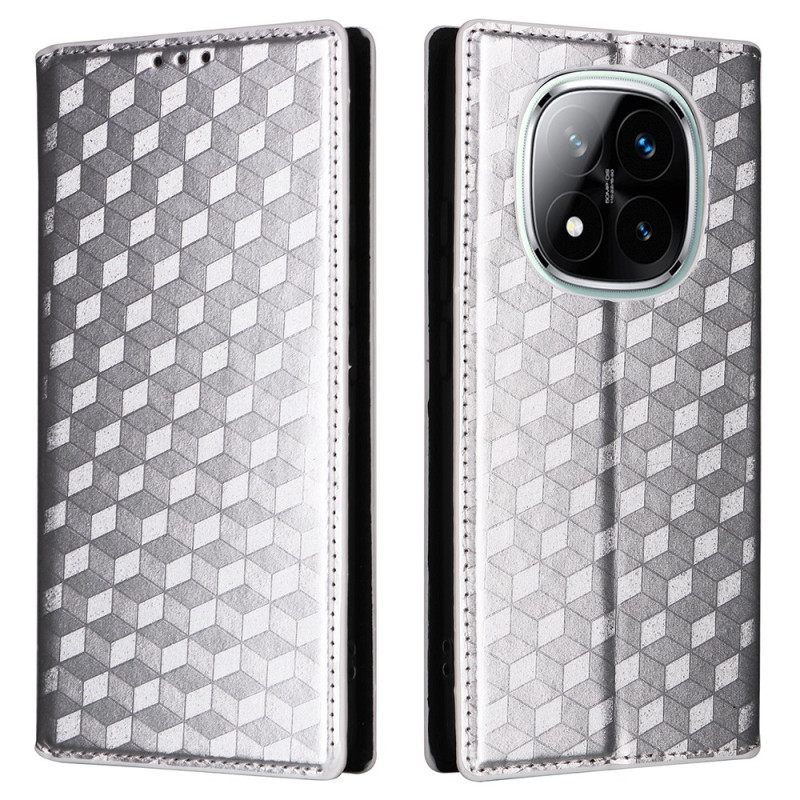 Folio-hoesje Xiaomi Redmi Note 14 Pro Plus 5g Glanzend 3d-patroon