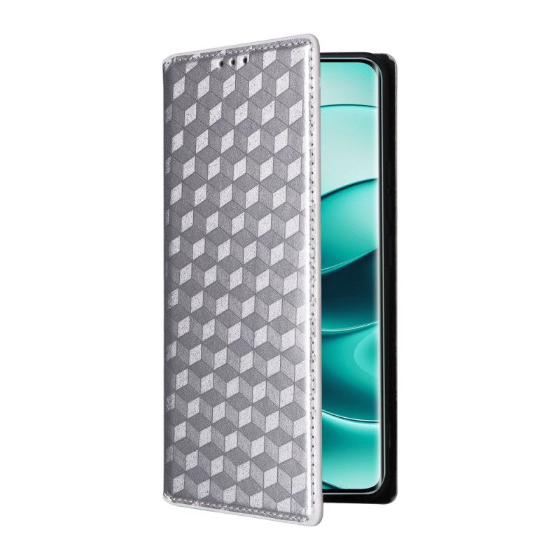 Folio-hoesje Xiaomi Redmi Note 14 Pro Plus 5g Glanzend 3d-patroon