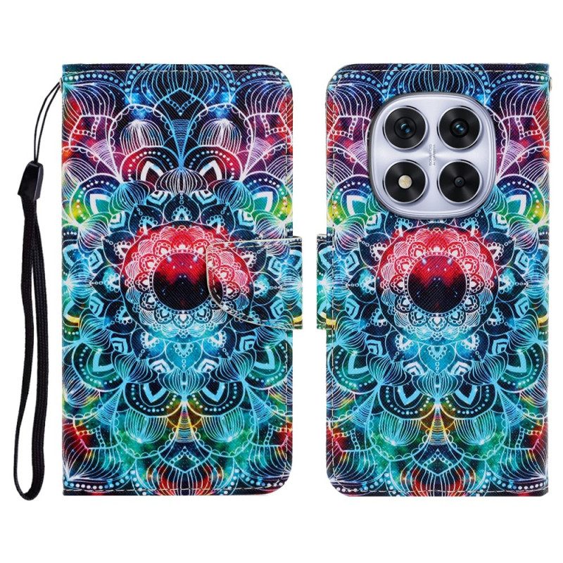 Folio-hoesje Xiaomi Redmi Note 14 Pro Plus 5g Lichtgevende Mandala