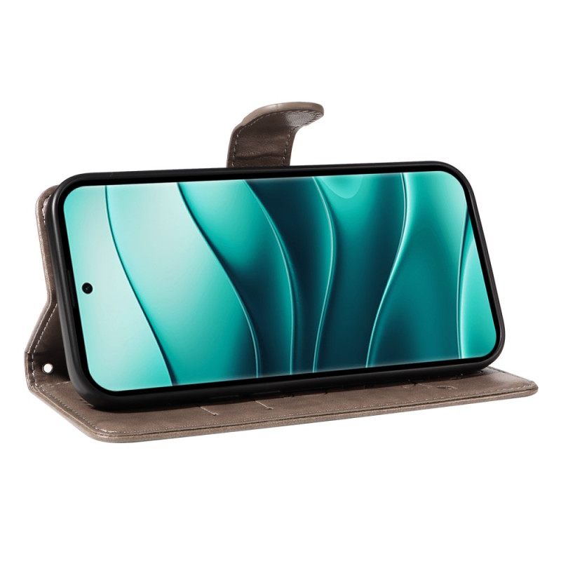 Folio-hoesje Xiaomi Redmi Note 14 Pro Plus 5g Telefoonhoesje Botanisch