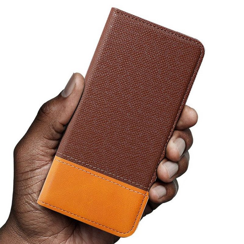 Folio-hoesje Xiaomi Redmi Note 14 Pro Plus 5g Telefoonhoesje Duo Textuur