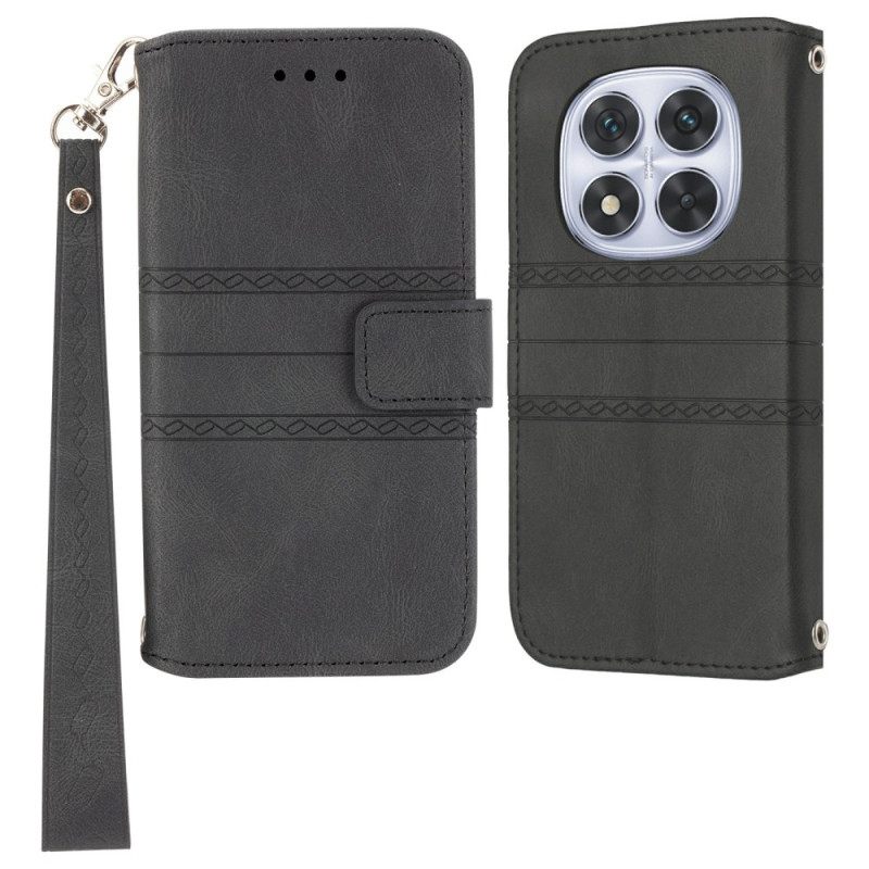 Folio-hoesje Xiaomi Redmi Note 14 Pro Plus 5g Telefoonhoesje Fries En Bandje