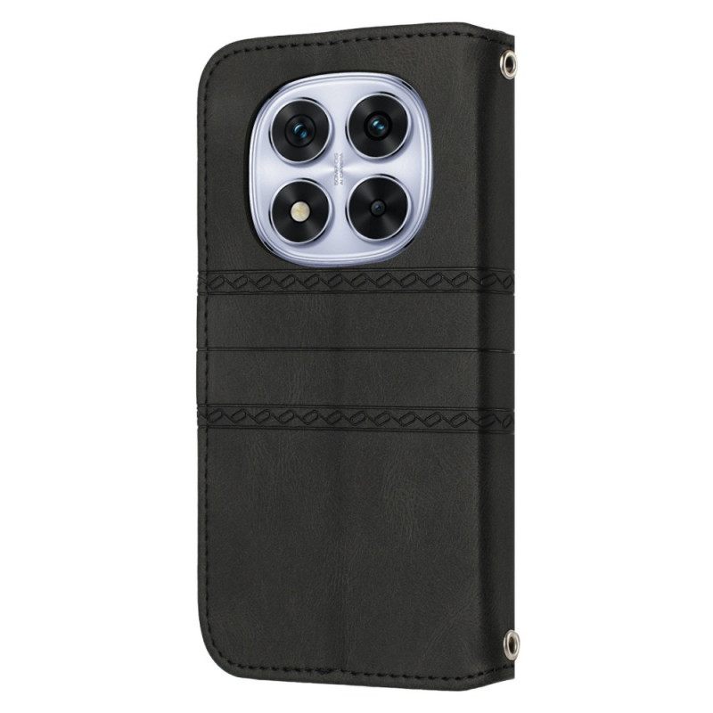 Folio-hoesje Xiaomi Redmi Note 14 Pro Plus 5g Telefoonhoesje Fries En Bandje