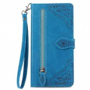 Folio-hoesje Xiaomi Redmi Note 14 Pro Plus 5g Telefoonhoesje Kant Met Ritsvak