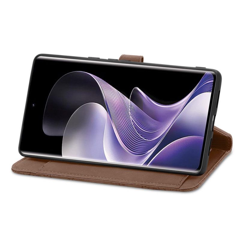 Folio-hoesje Xiaomi Redmi Note 14 Pro Plus 5g Telefoonhoesje Kant Met Ritsvak