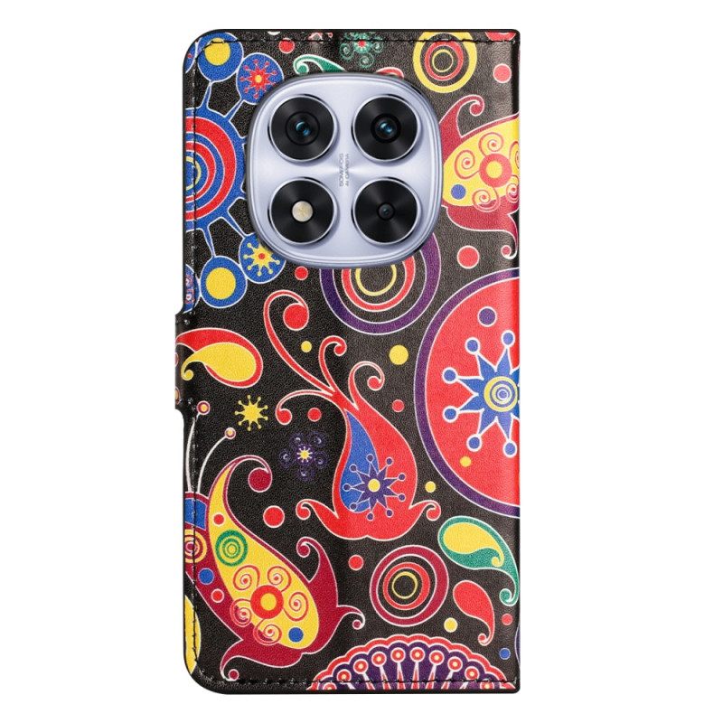 Folio-hoesje Xiaomi Redmi Note 14 Pro Plus 5g Telefoonhoesje Melkwegprint