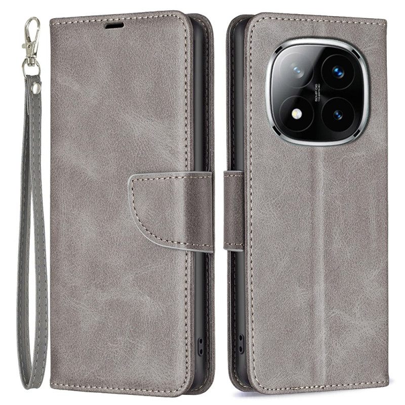 Folio-hoesje Xiaomi Redmi Note 14 Pro Plus 5g Telefoonhoesje Schuine Bandsluiting