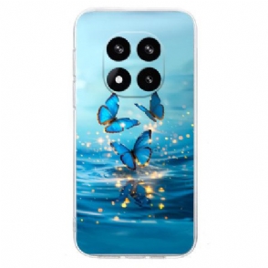 Hoesje Voor Xiaomi Redmi Note 14 Pro Plus 5g Blauwe Vlinders