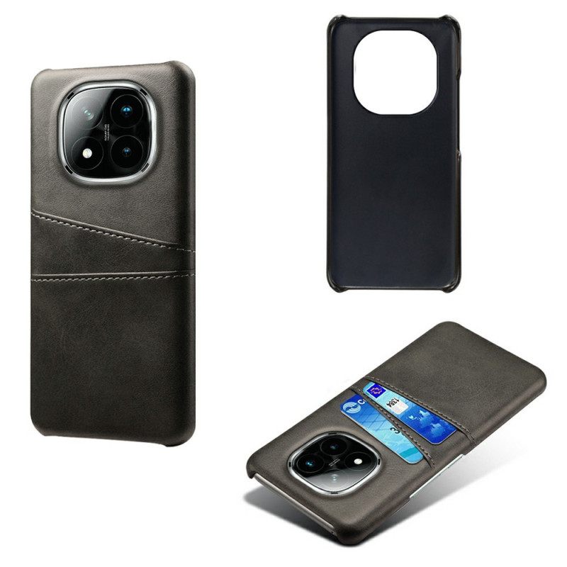 Hoesje Voor Xiaomi Redmi Note 14 Pro Plus 5g Kaarthouder Met Lederlook