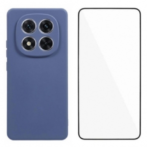 Hoesje Xiaomi Redmi Note 14 Pro Plus 5g Siliconen Met Schermbeschermer Bescherming Hoesje